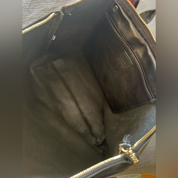 Clare V. Le Zip Sac red stripe scrap - Picture 5 of 5